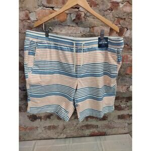 George Mens Shorts XL 40-42 Multicolor Striped Above The Knee Stretch Casual